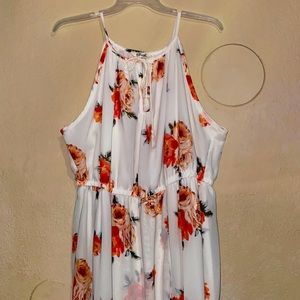 White flowery dress